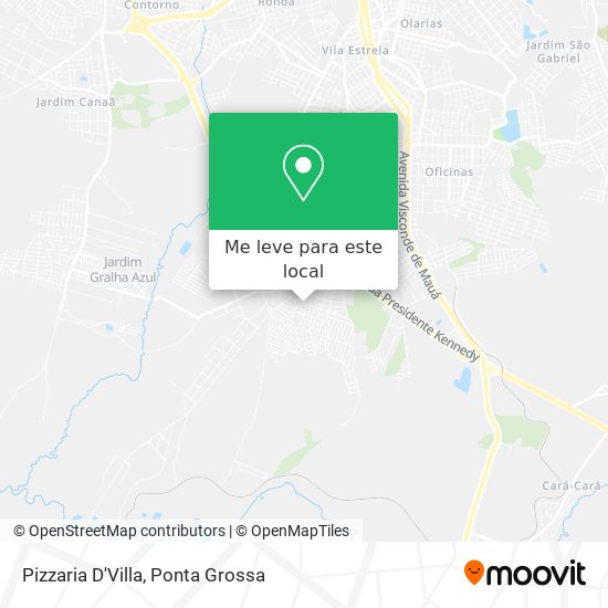 Pizzaria D'Villa mapa