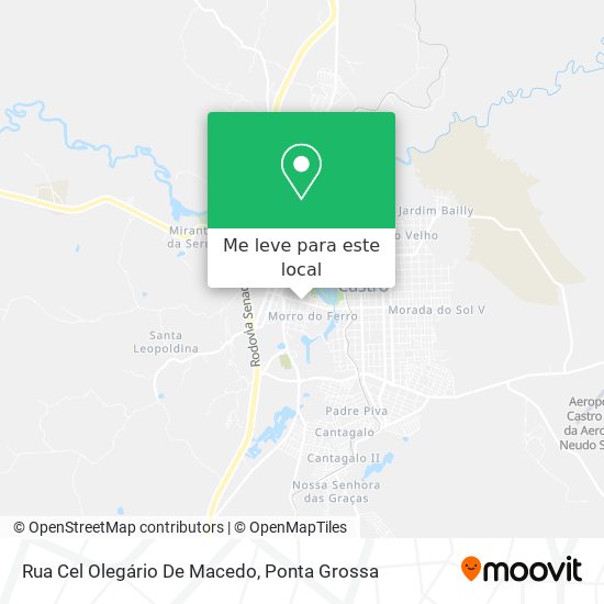 Rua Cel Olegário De Macedo mapa