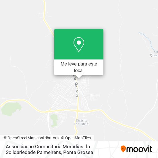Assocciacao Comunitaria Moradias da Solidariedade Palmeirens mapa