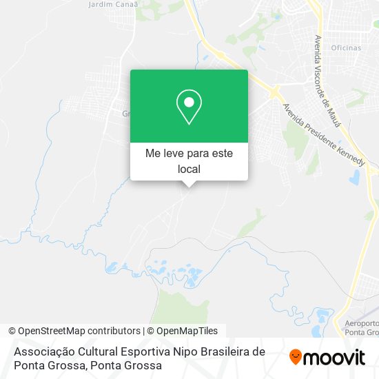 Associação Cultural Esportiva Nipo Brasileira de Ponta Grossa mapa