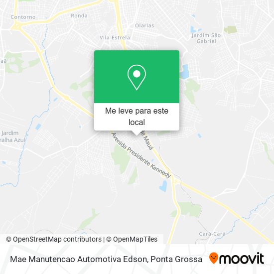 Mae Manutencao Automotiva Edson mapa