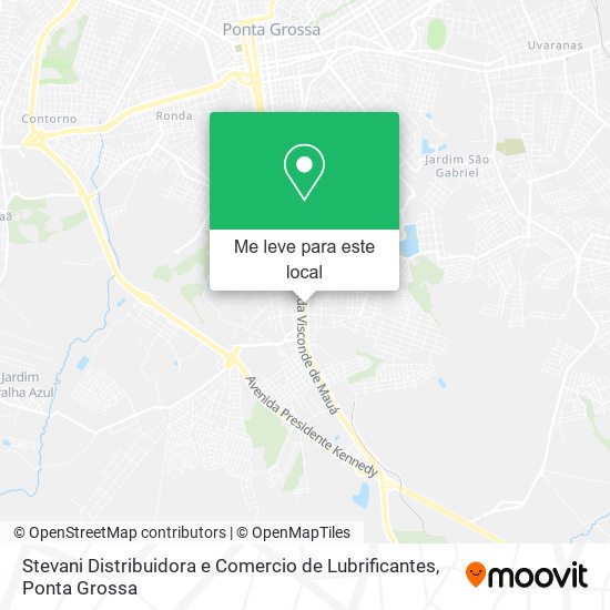 Stevani Distribuidora e Comercio de Lubrificantes mapa