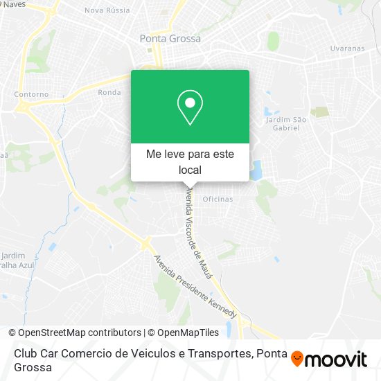 Club Car Comercio de Veiculos e Transportes mapa