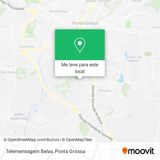 Telemensagem Belas mapa