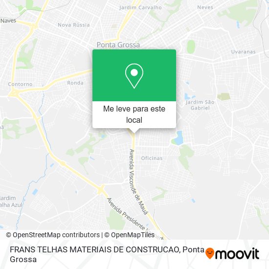 FRANS TELHAS MATERIAIS DE CONSTRUCAO mapa