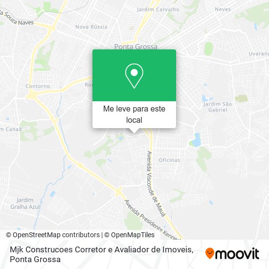 Mjk Construcoes Corretor e Avaliador de Imoveis mapa