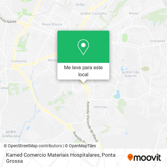 Kamed Comercio Materiais Hospitalares mapa