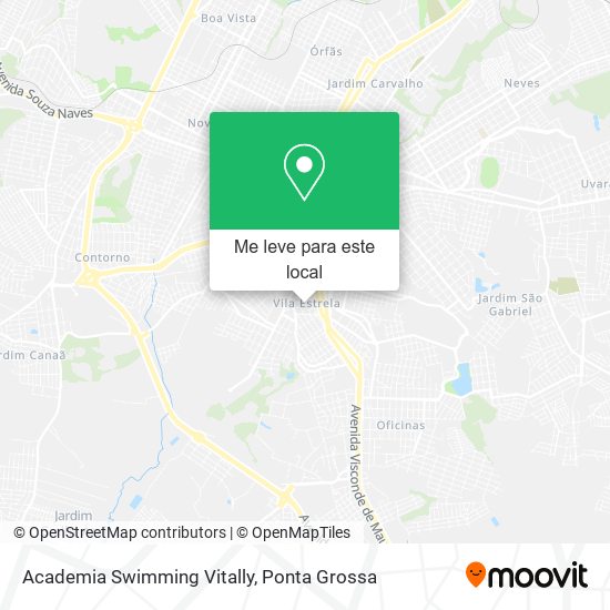 Academia Swimming Vitally mapa