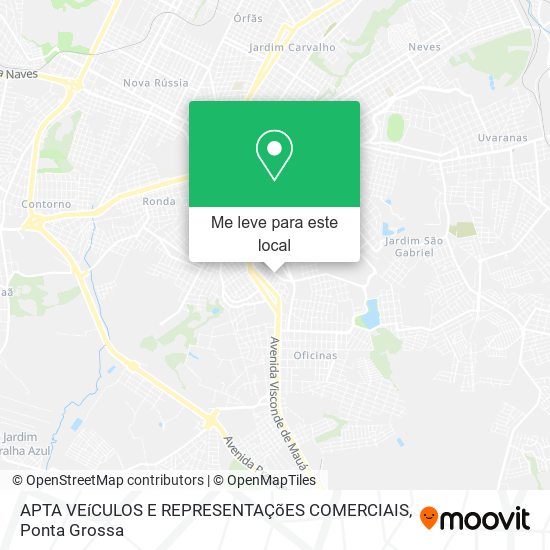 APTA VEíCULOS E REPRESENTAÇõES COMERCIAIS mapa