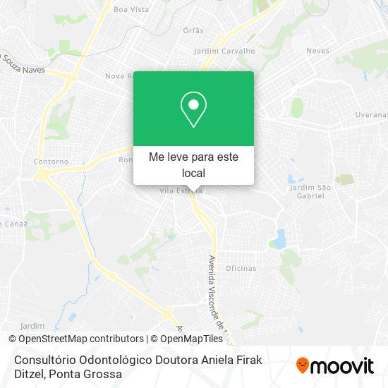 Consultório Odontológico Doutora Aniela Firak Ditzel mapa