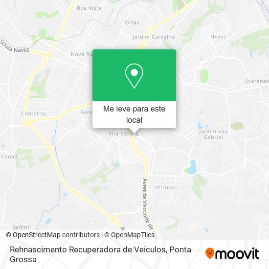 Rehnascimento Recuperadora de Veiculos mapa