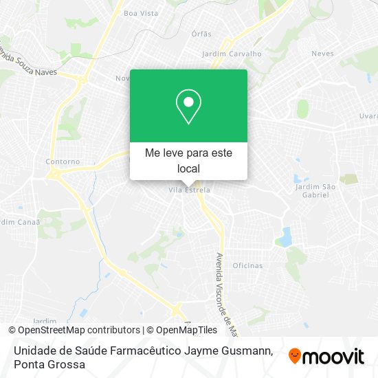 Unidade de Saúde Farmacêutico Jayme Gusmann mapa