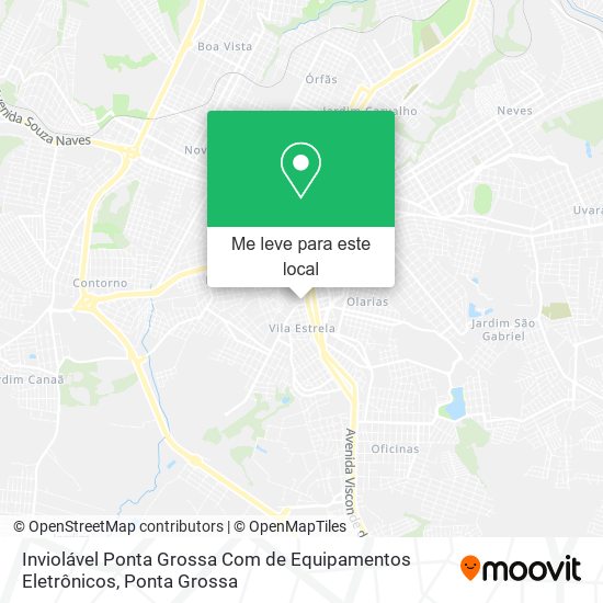 Inviolável Ponta Grossa Com de Equipamentos Eletrônicos mapa