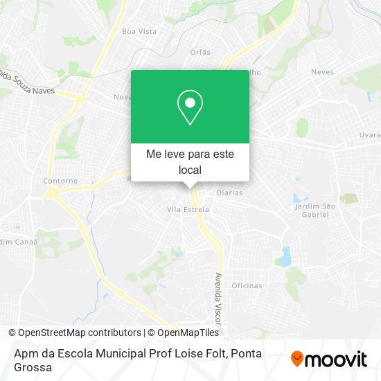 Apm da Escola Municipal Prof Loise Folt mapa