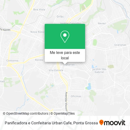 Panificadora e Confeitaria Urban Cafe mapa