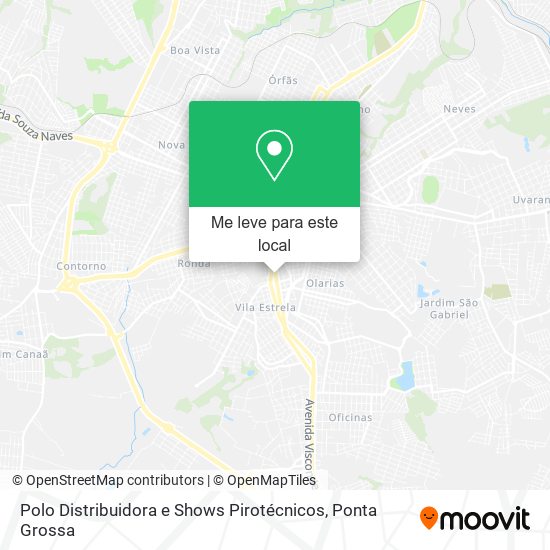 Polo Distribuidora e Shows Pirotécnicos mapa