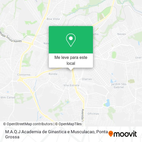 M.A.Q.J Academia de Ginastica e Musculacao mapa