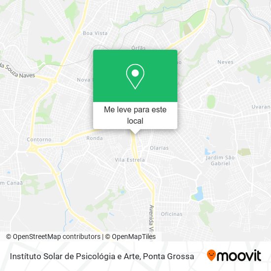 Instítuto Solar de Psicológia e Arte mapa