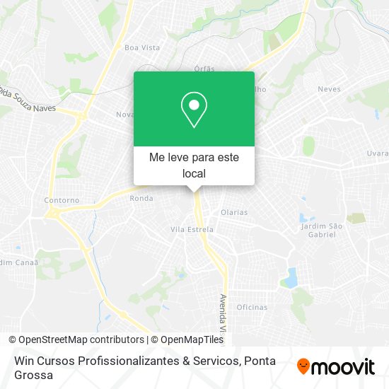 Win Cursos Profissionalizantes & Servicos mapa