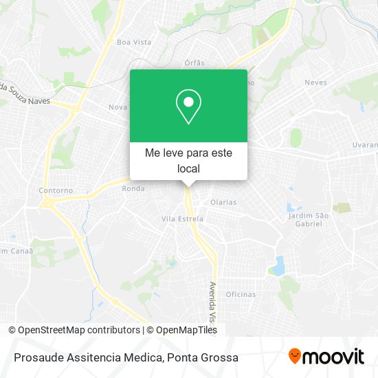 Prosaude Assitencia Medica mapa