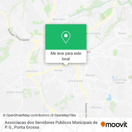 Associacao dos Servidores Publicos Municipais de P. G. mapa