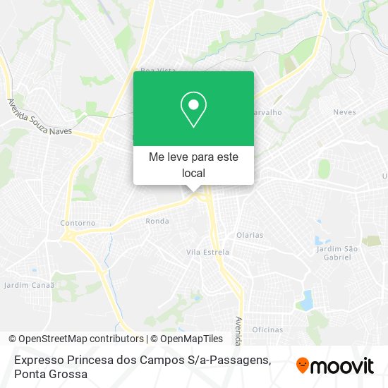 Expresso Princesa dos Campos S / a-Passagens mapa