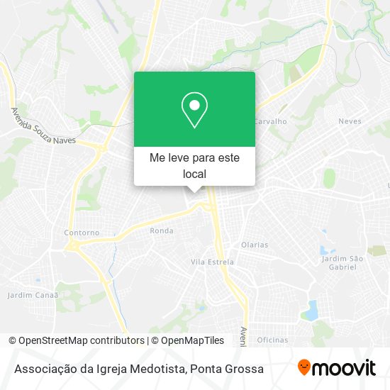 Associação da Igreja Medotista mapa