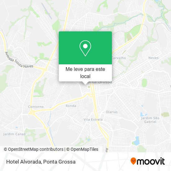 Hotel Alvorada mapa