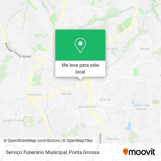 Serviço Funerário Municipal mapa