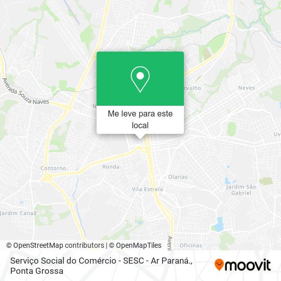 Serviço Social do Comércio - SESC - Ar Paraná. mapa