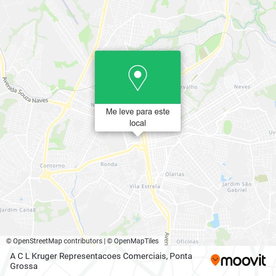 A C L Kruger Representacoes Comerciais mapa