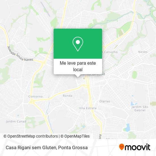 Casa Rigani sem Gluten mapa