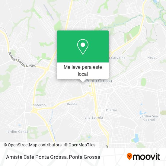 Amiste Cafe Ponta Grossa mapa