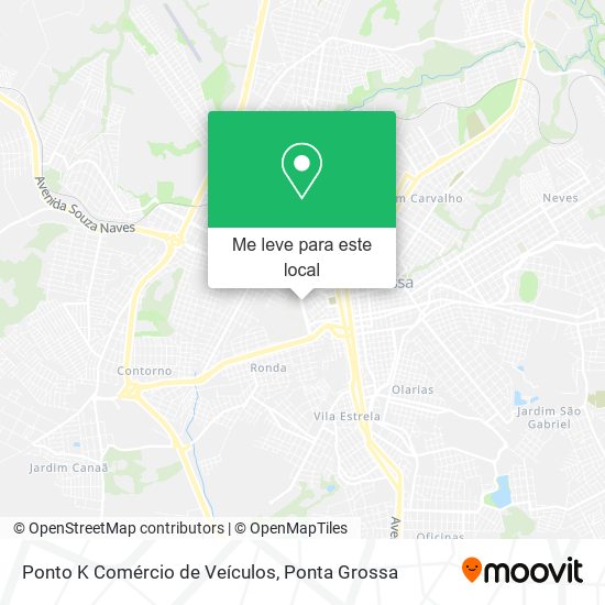 Ponto K Comércio de Veículos mapa