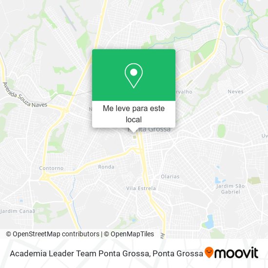 Academia Leader Team Ponta Grossa mapa