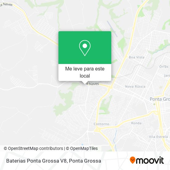 Baterias Ponta Grossa V8 mapa