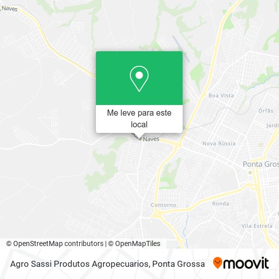 Agro Sassi Produtos Agropecuarios mapa