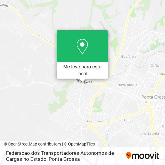 Federacao dos Transportadores Autonomos de Cargas no Estado mapa