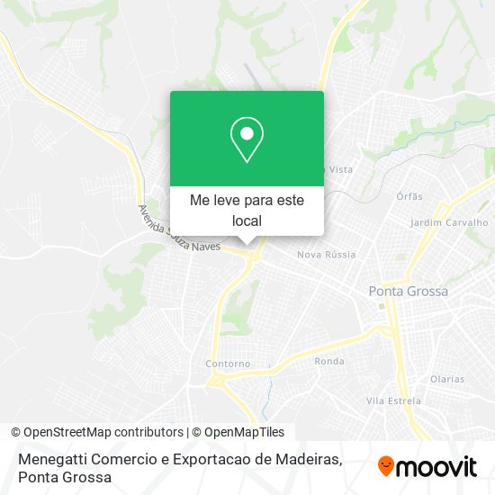 Menegatti Comercio e Exportacao de Madeiras mapa