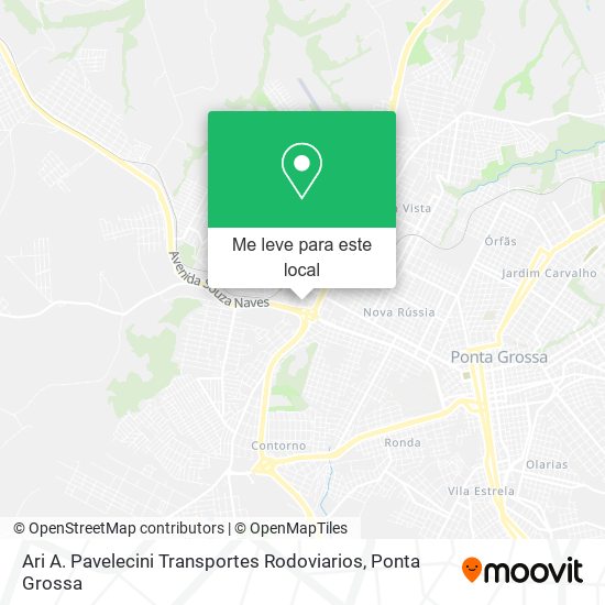 Ari A. Pavelecini Transportes Rodoviarios mapa