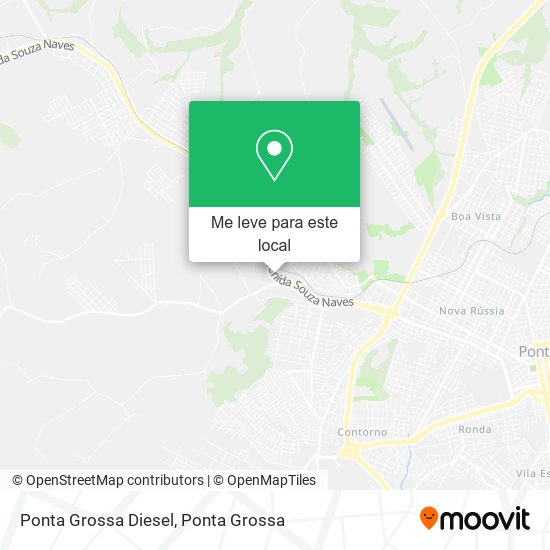 Ponta Grossa Diesel mapa