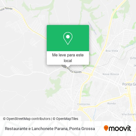 Restaurante e Lanchonete Parana mapa