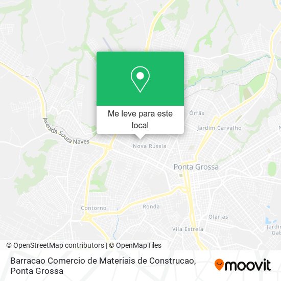 Barracao Comercio de Materiais de Construcao mapa