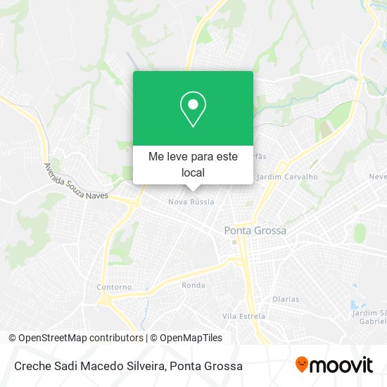 Creche Sadi Macedo Silveira mapa