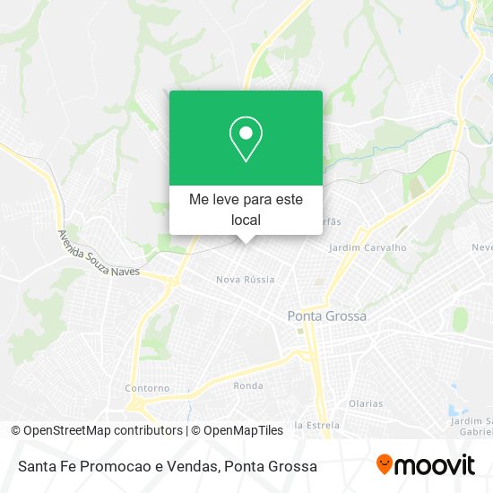 Santa Fe Promocao e Vendas mapa