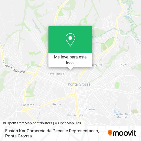 Fusion Kar Comercio de Pecas e Representacao mapa