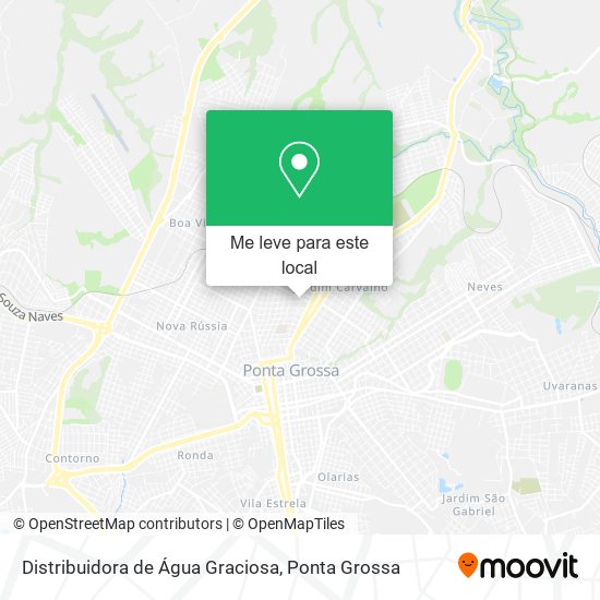 Distribuidora de Água Graciosa mapa