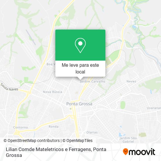 Lilian Comde Mateletricos e Ferragens mapa