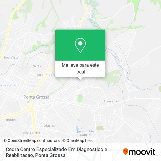 Cedra Centro Especializado Em Diagnostico e Reabilitacao mapa