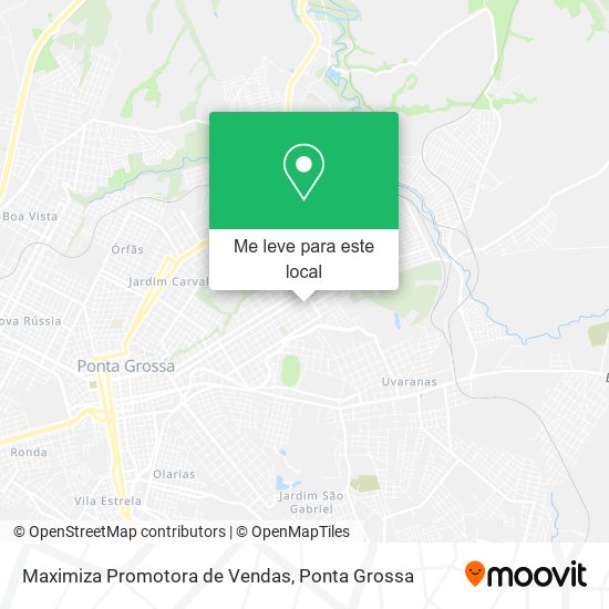 Maximiza Promotora de Vendas mapa